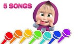  9 . 36 . Masha and the Bear - 5 songs - Best Nursery Rhymes Songs!
: , , 
: 18  2017